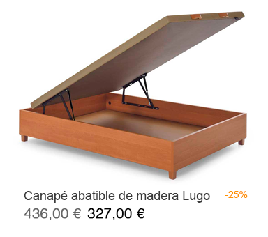 Canapé articulado eléctrico modelo Lugo con un 20% de descuento en Milcolchones, tu tienda de colchones en Móstoles (Madrid)